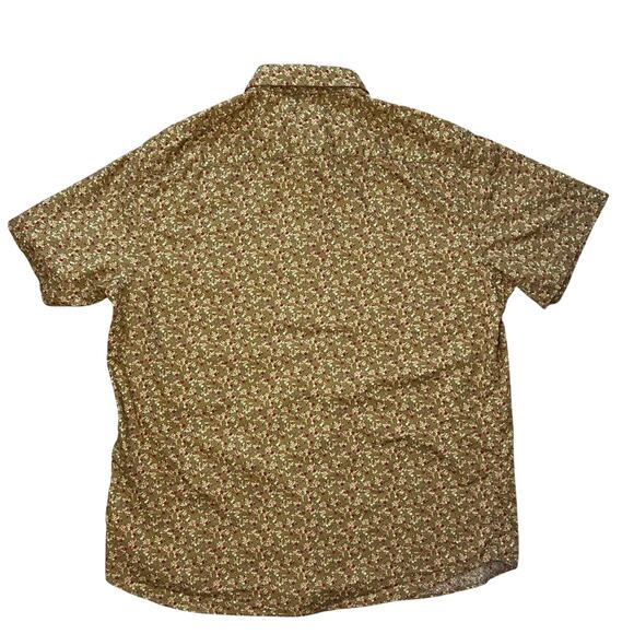 UNTUCKit Short Sleeve Button Shirt Floral XL Cotton Preppy Casual Pocket - Picture 3 of 7